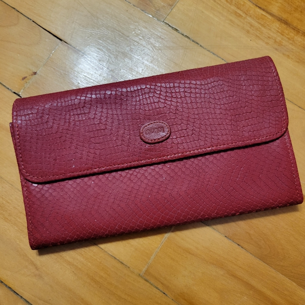 Mundi Red Leather Wallet